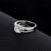 Silver Cubic Zirconia Solitaire Ring 70200004