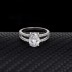 Silver Cubic Zirconia Solitaire Ring 70200005