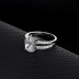 Silver Cubic Zirconia Solitaire Ring 70200005