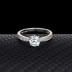 Silver Cubic Zirconia Solitaire Ring 70200006