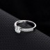 Silver Cubic Zirconia Solitaire Ring 70200006