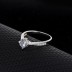 Silver Cubic Zirconia Solitaire Ring 70200007