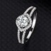 Silver Cubic Zirconia Solitaire Ring 70200008