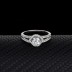 Silver Cubic Zirconia Solitaire Ring 70200008