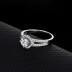 Silver Cubic Zirconia Solitaire Ring 70200008