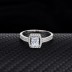 Silver Cubic Zirconia Solitaire Ring 70200009