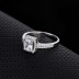 Silver Cubic Zirconia Solitaire Ring 70200009