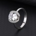 Silver Cubic Zirconia Solitaire Ring 70200011