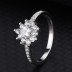 Silver Cubic Zirconia Solitaire Ring 70200012