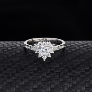 Silver Cubic Zirconia Solitaire Ring 70200012