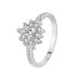 Silver Cubic Zirconia Solitaire Ring 70200012