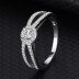 Silver Cubic Zirconia Solitaire Ring 70200013