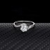 Silver Cubic Zirconia Solitaire Ring 70200014