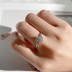Silver Cubic Zirconia Solitaire Ring 70200014