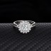 Silver Cubic Zirconia Solitaire Ring 70200015