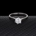 Silver Cubic Zirconia Solitaire Ring 70200016