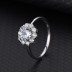 Silver Cubic Zirconia Solitaire Ring 70200017