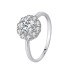 Silver Cubic Zirconia Solitaire Ring 70200017