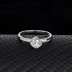 Silver Cubic Zirconia Solitaire Ring 70200019