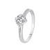 Silver Cubic Zirconia Solitaire Ring 70200019
