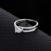 Silver Cubic Zirconia Solitaire Ring 70200020