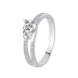 Silver Cubic Zirconia Solitaire Ring 70200020