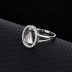 Silver Cubic Zirconia Triangle Ring 70200023