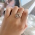 Silver Cubic Zirconia Triangle Ring 70200023