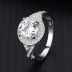 Silver Cubic Zirconia Solitaire Ring 70200026