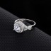 Silver Cubic Zirconia Solitaire Ring 70200026