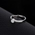 Silver Cubic Zirconia Solitaire Ring 70200027