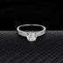 Silver Cubic Zirconia Solitaire Ring 70200028