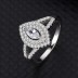 Silver Cubic Zirconia Solitaire Ring 70200030