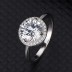 Silver Cubic Zirconia Solitaire Ring 70200032