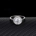 Silver Cubic Zirconia Solitaire Ring 70200032