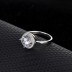 Silver Cubic Zirconia Solitaire Ring 70200032