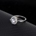 Silver Cubic Zirconia Solitaire Ring 70200032