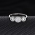 Silver Cubic Zirconia Solitaire Ring 70200033
