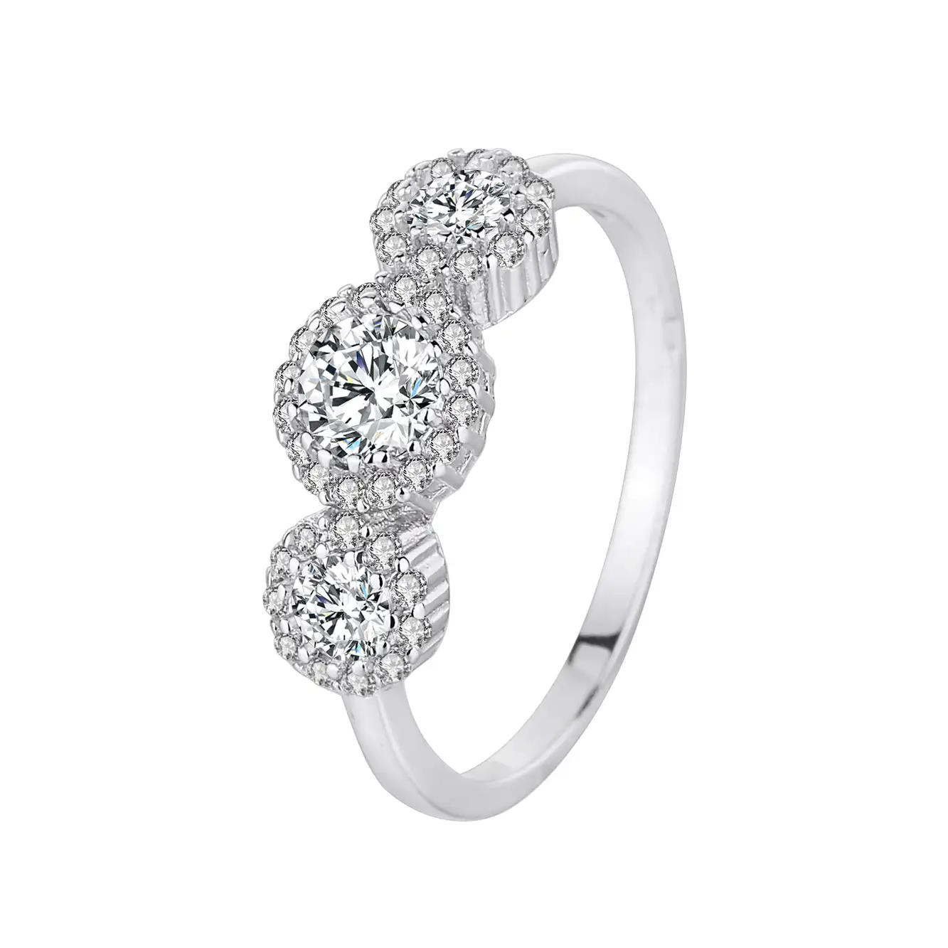 Silver Cubic Zirconia Solitaire Ring 70200033
