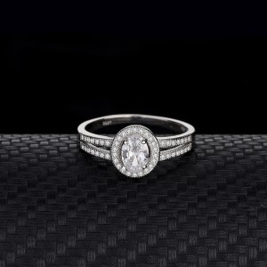 Silver Cubic Zirconia Solitaire Ring 70200034