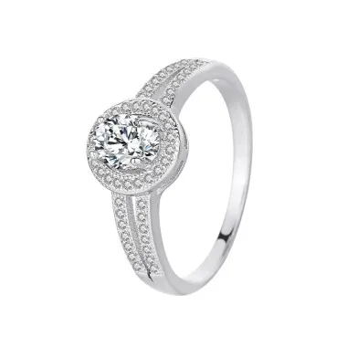 Silver Cubic Zirconia Solitaire Ring 70200034