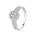 Silver Cubic Zirconia Solitaire Ring 70200034