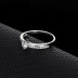 Silver Cubic Zirconia Solitaire Ring 70200035