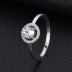 Silver Cubic Zirconia Solitaire Ring 70200036