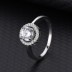 Silver Cubic Zirconia Solitaire Ring 70200037