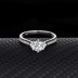 Silver Cubic Zirconia Solitaire Ring 70200041