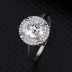 Silver Cubic Zirconia Solitaire Ring 70200042