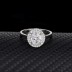 Silver Cubic Zirconia Solitaire Ring 70200042