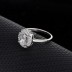 Silver Cubic Zirconia Solitaire Ring 70200042