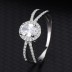 Silver Cubic Zirconia Solitaire Ring 70200043